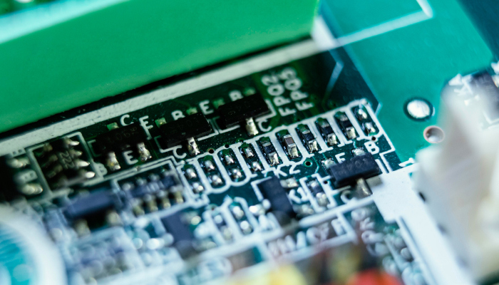 Industrial PCB with microcontroller and Ethernet interface