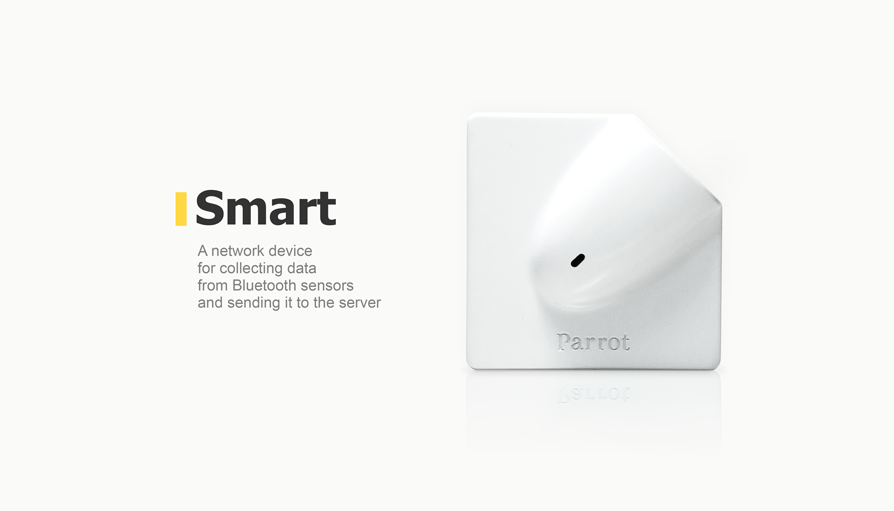 A network device from Parrot and Promwad for collecting data from Bluetooth sensors and sending it to the server