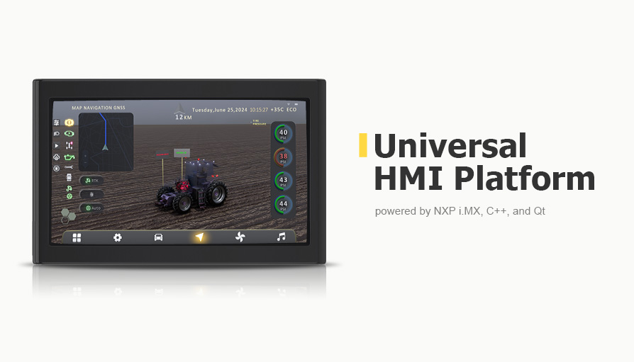 Universal HMI Interface powered by NXP i.MX, C++, and Qt