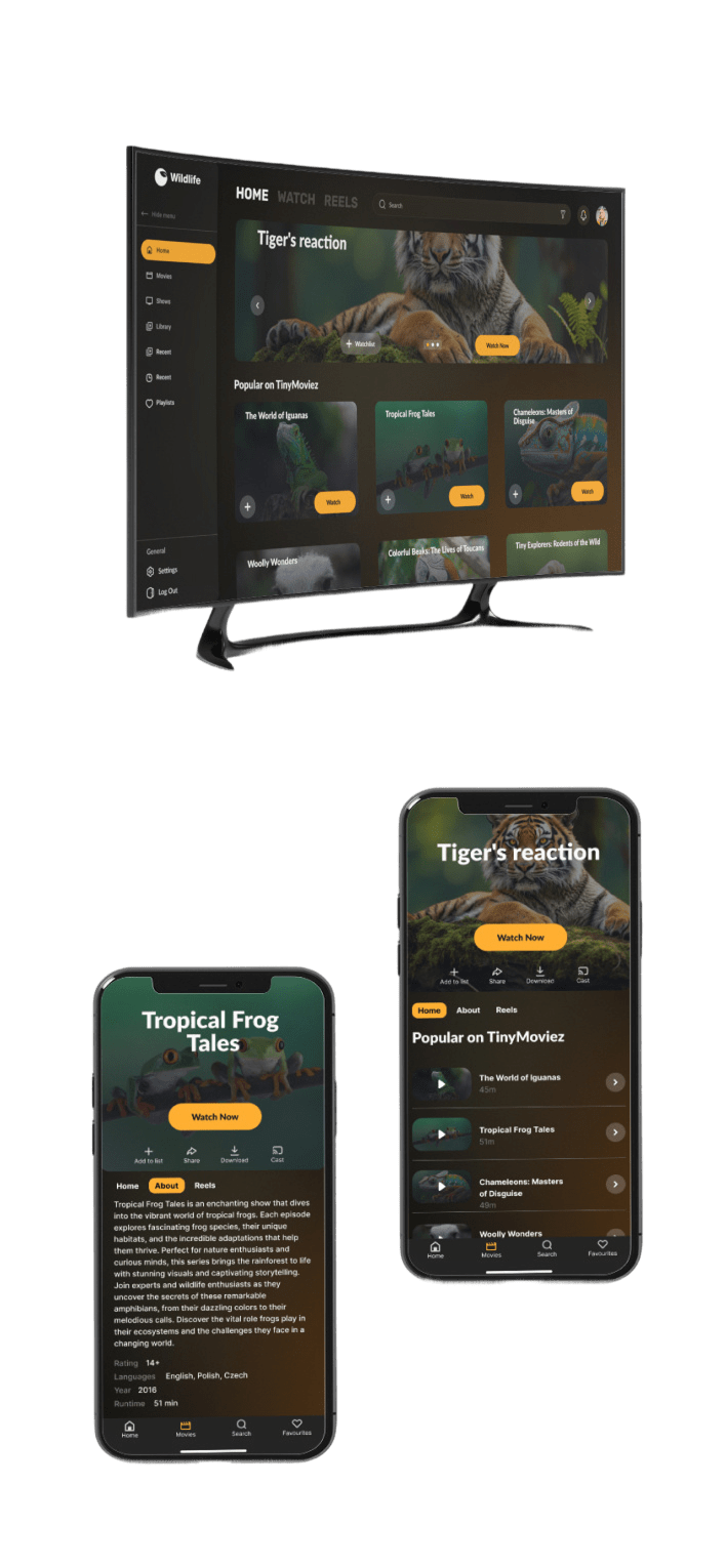 Android TV Platform & Mobile App Development for Wildlife Content Producer