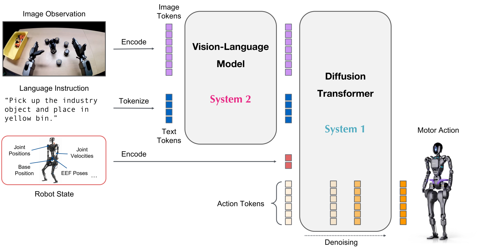 GR00T network architecture