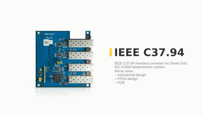 IEEE C37.94 multiplexer for Smart Grid