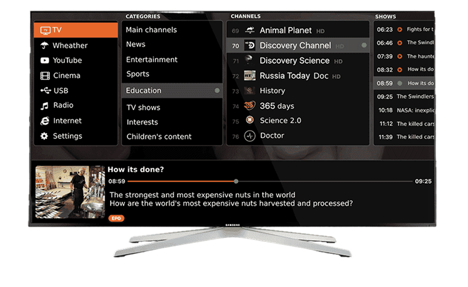 smart tv web app