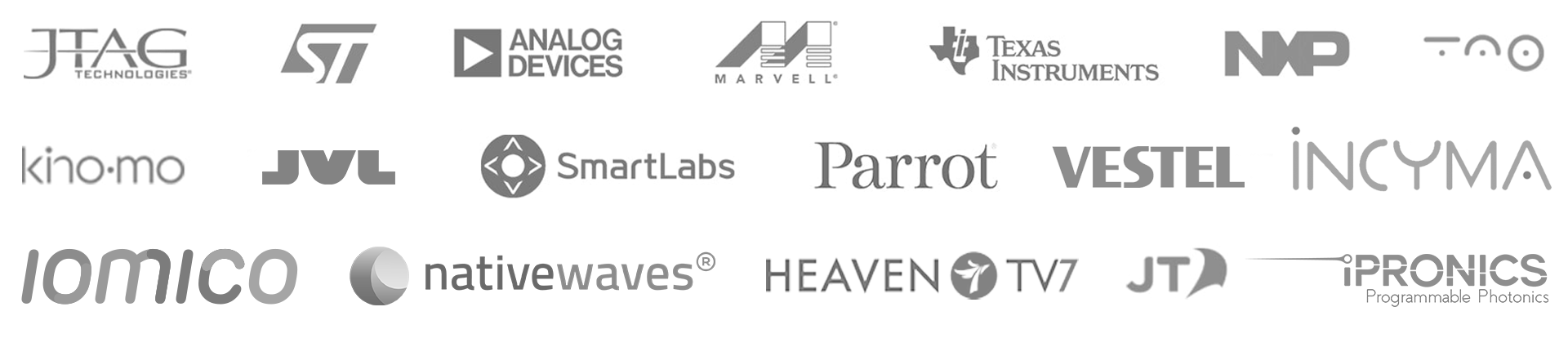 Logos of Promwad's clients