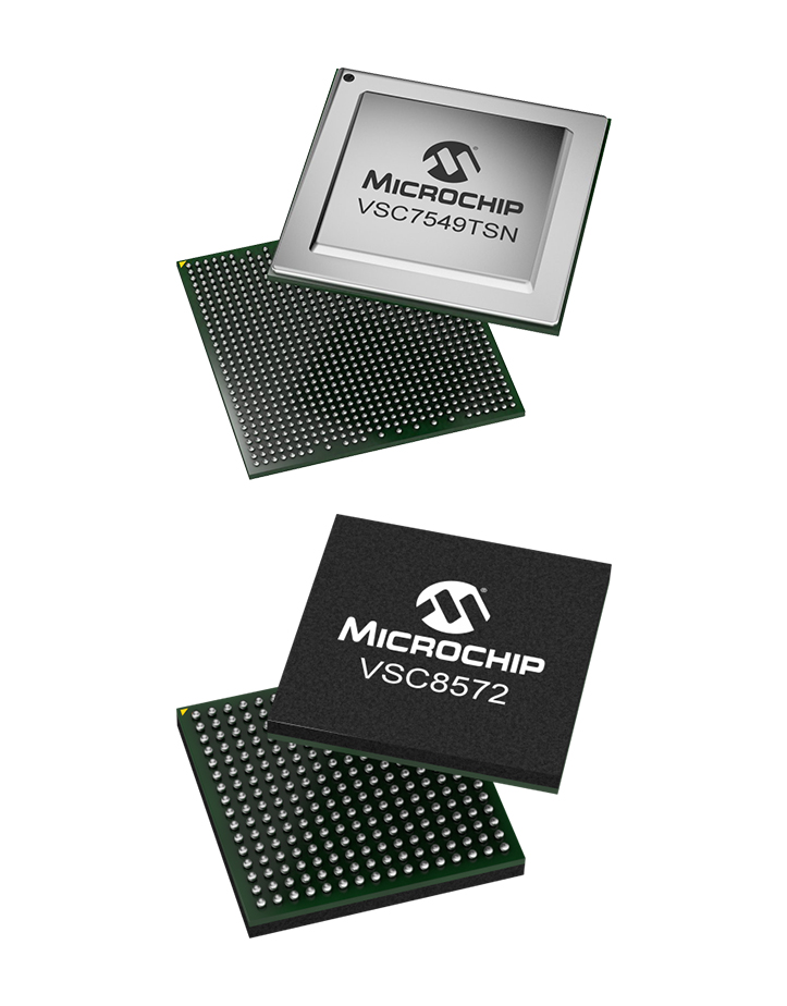 Microchip VSC7549TSN and VSC8572