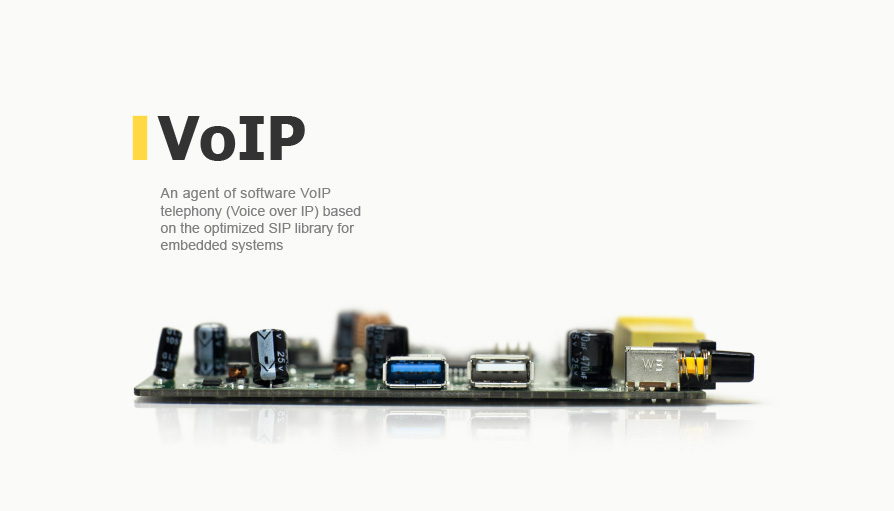 An agent of software VoIP telephony ( Voice over IP ) based on the optimized SIP library for embedded systems