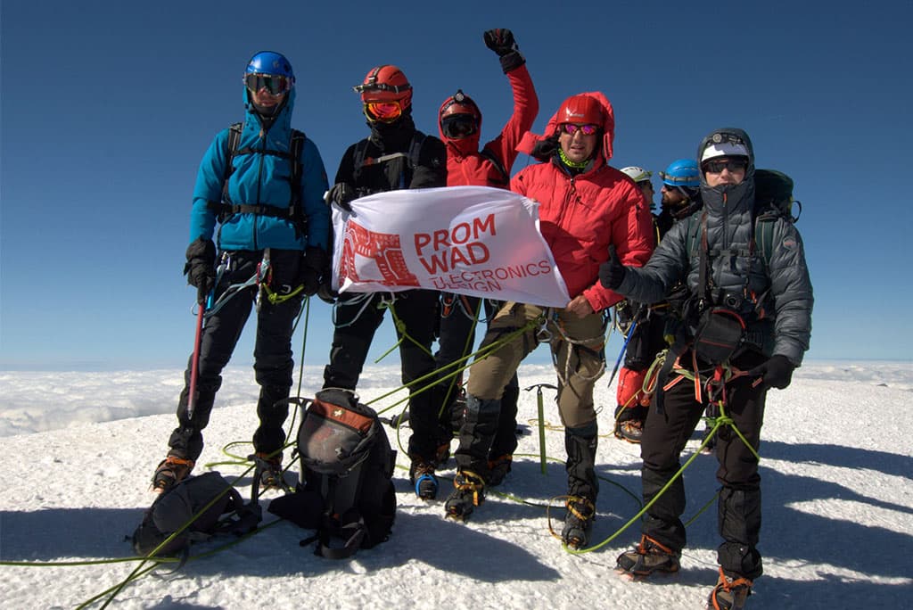 promwad team in the mountains