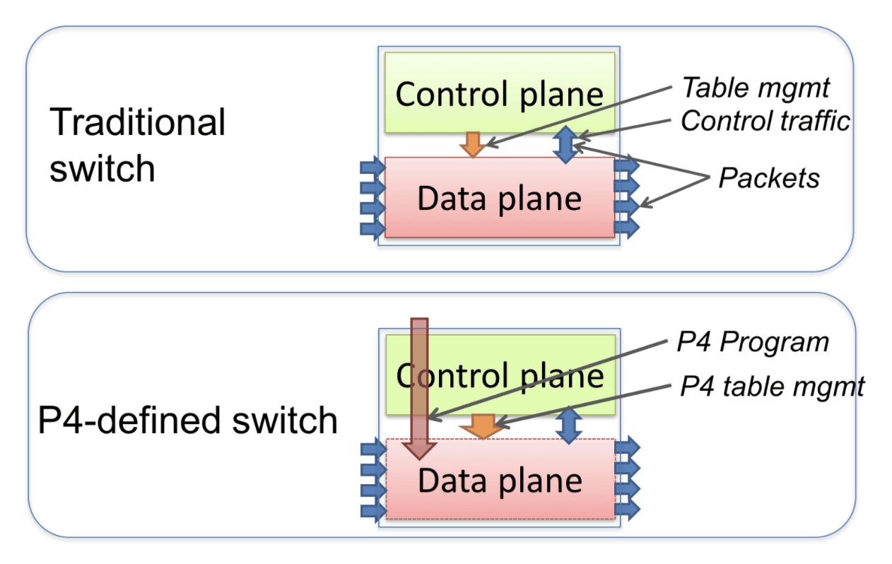 Standard and P4-defined switches