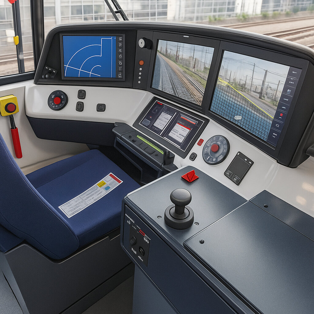 Train HMI display